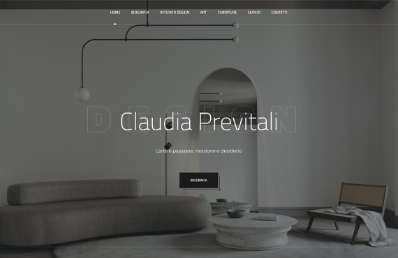 Realizzazione sito web in wordpress interior designer